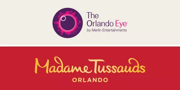 The Orlando Eye + Madame Tussauds logo